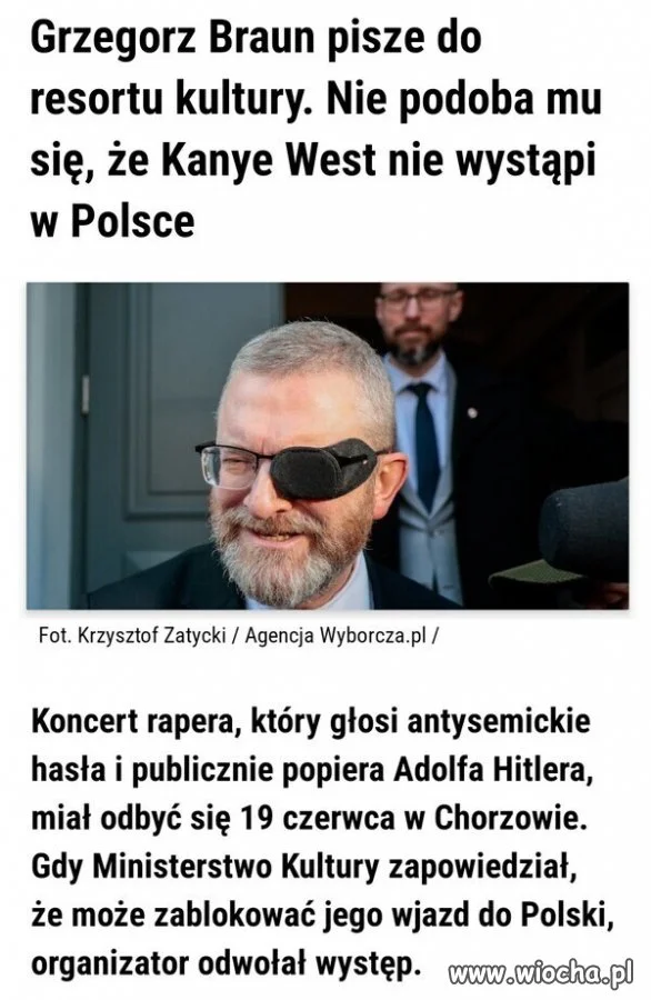 Jeśli Braun "się oburza"