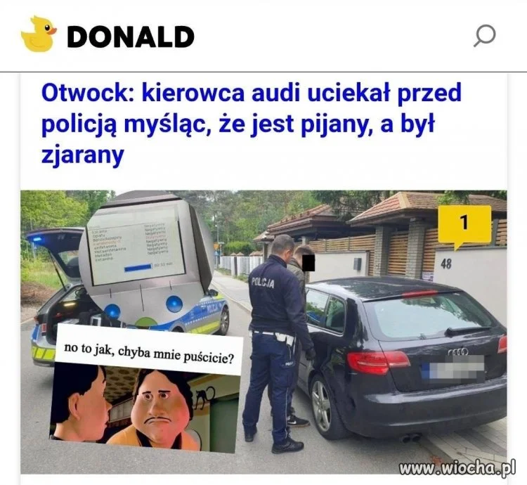 Myślał, że jest pijany