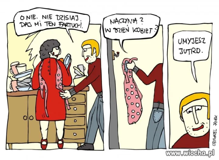 Zmywanie w dzień kobiet?