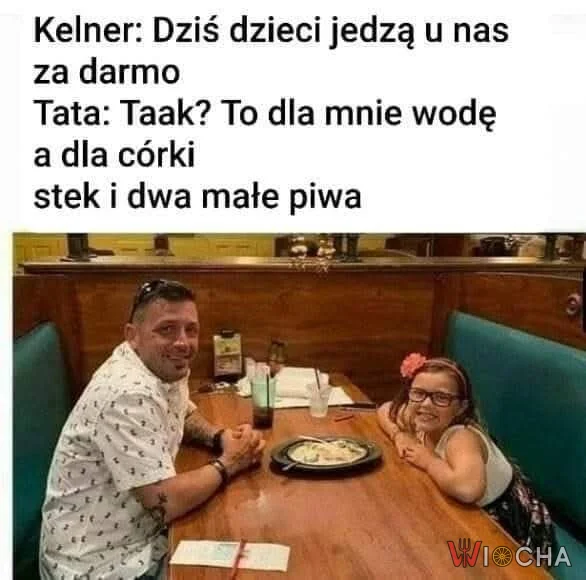 Darmowy obiad dla mnie... tzn dla córki