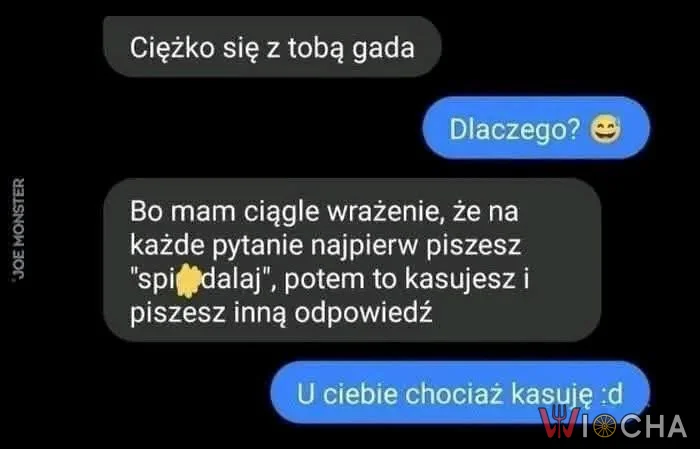 U ciebie chociaż usuwam