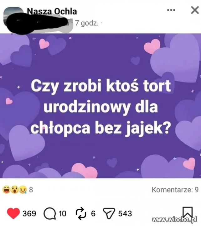 Ojoj Oj jak dla chłopca bez jajek...