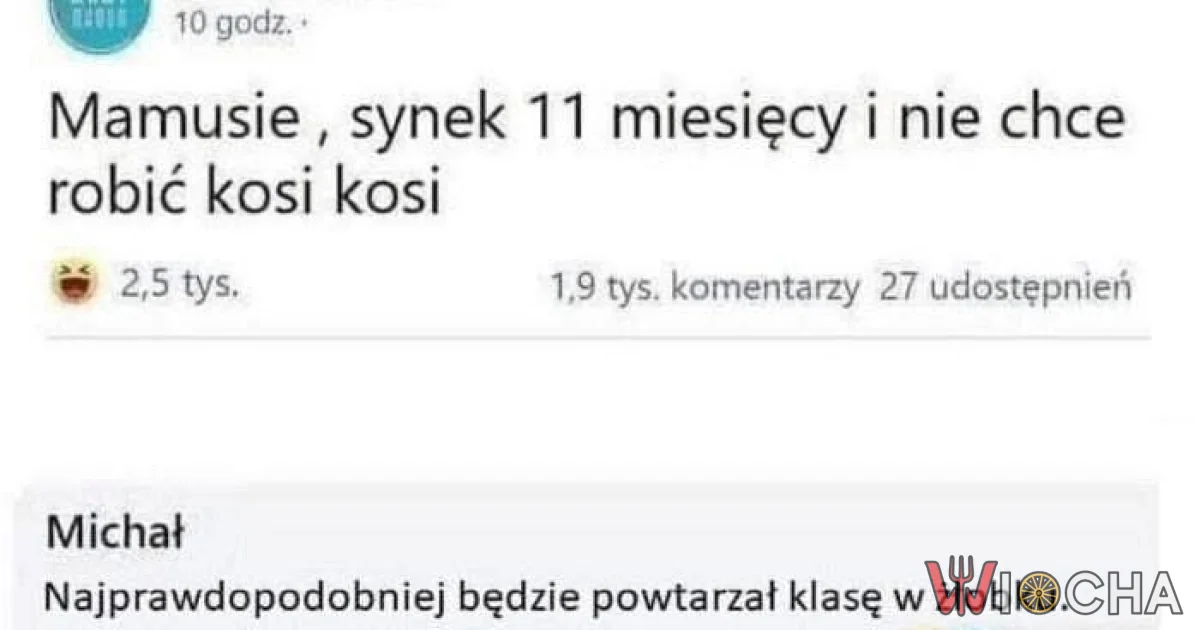 Ma 11 miesięcy i nie chce wołać kotka