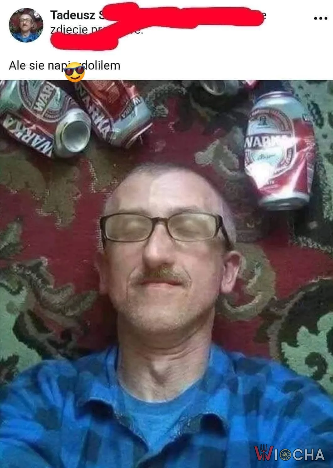 Po ciężkim dniu, tak trzymaj Tadeusz