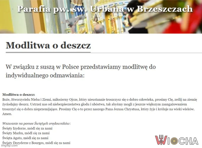 Modlitwa o deszcz.