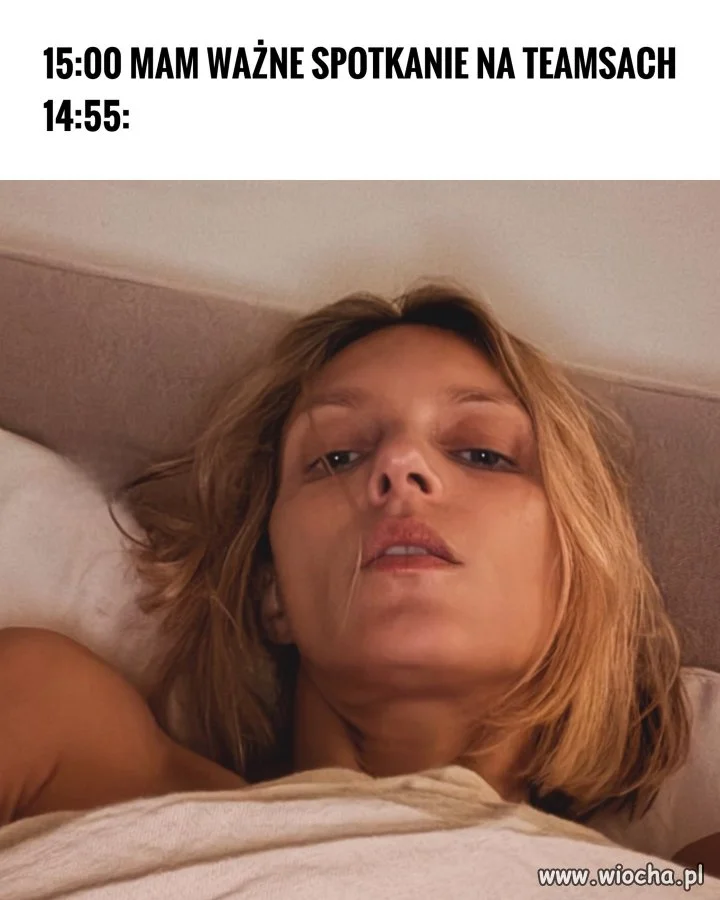 Spotkanie o 15:00, ale najpierw drzemka
