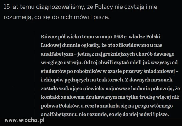 Polacy cofają się w rozwoju. Dane są bezlitosne