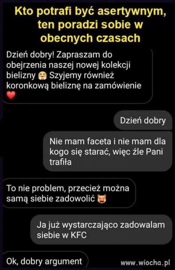 Z takimi argumentami 