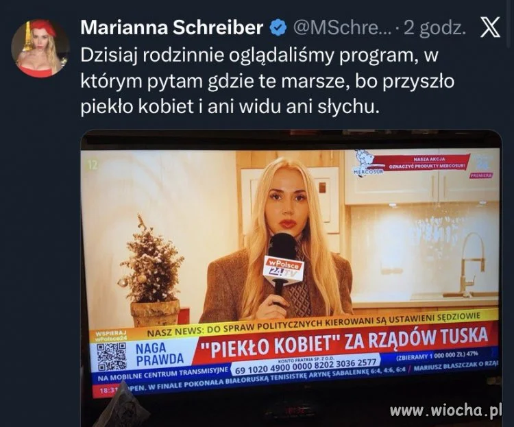 Rodzinnie… pies, którego ma od dawna, mama Marianny