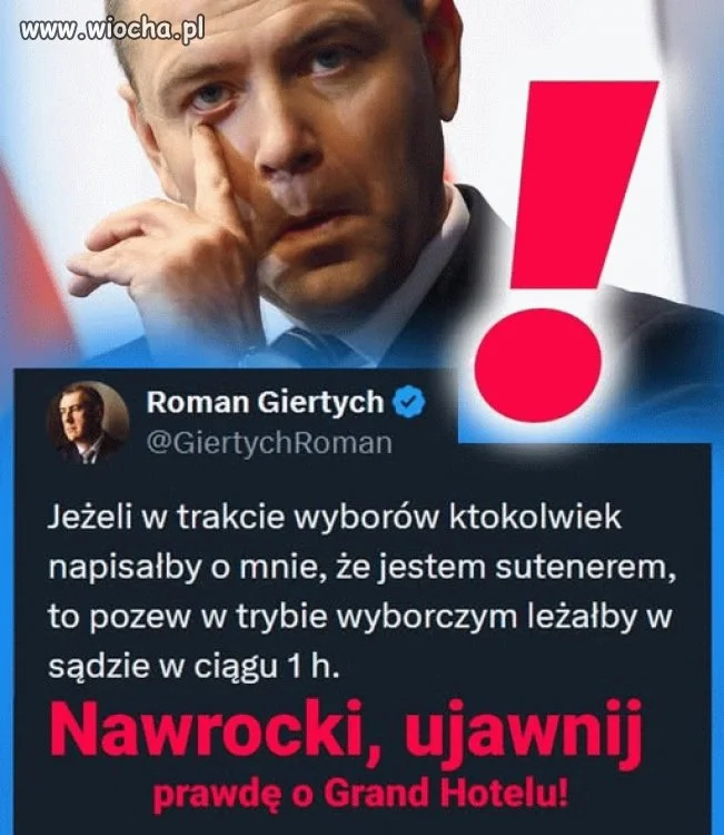 Nawrocki to arcytchórz