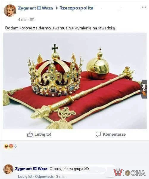 Wymienię koronę na szwedzką