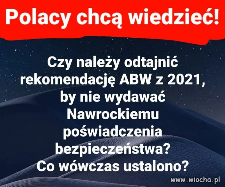 Oczywiście, że chcemy... i to czym prędzej