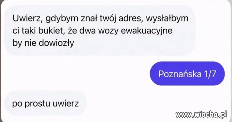 Gdybym znał Twój adres...