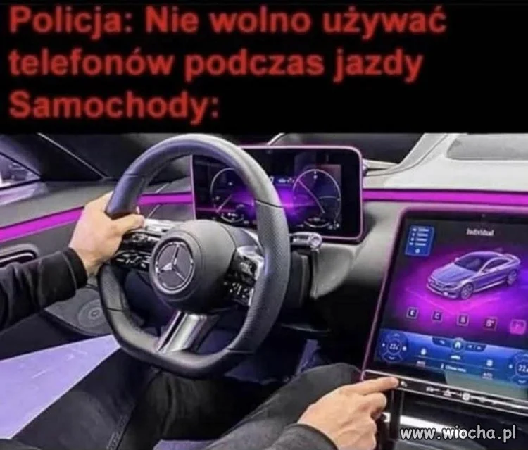 Samochody robią się coraz bardziej rozpraszjące