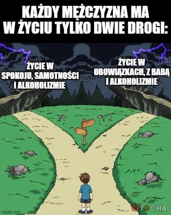 Dwie drogi życia mężczyzny