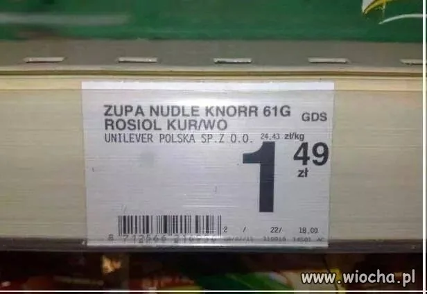 Nie dość że rosół źle napisali