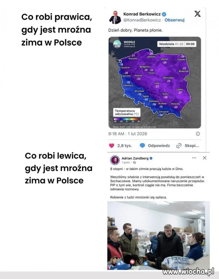 Kto lepiej przetrwa mróz?