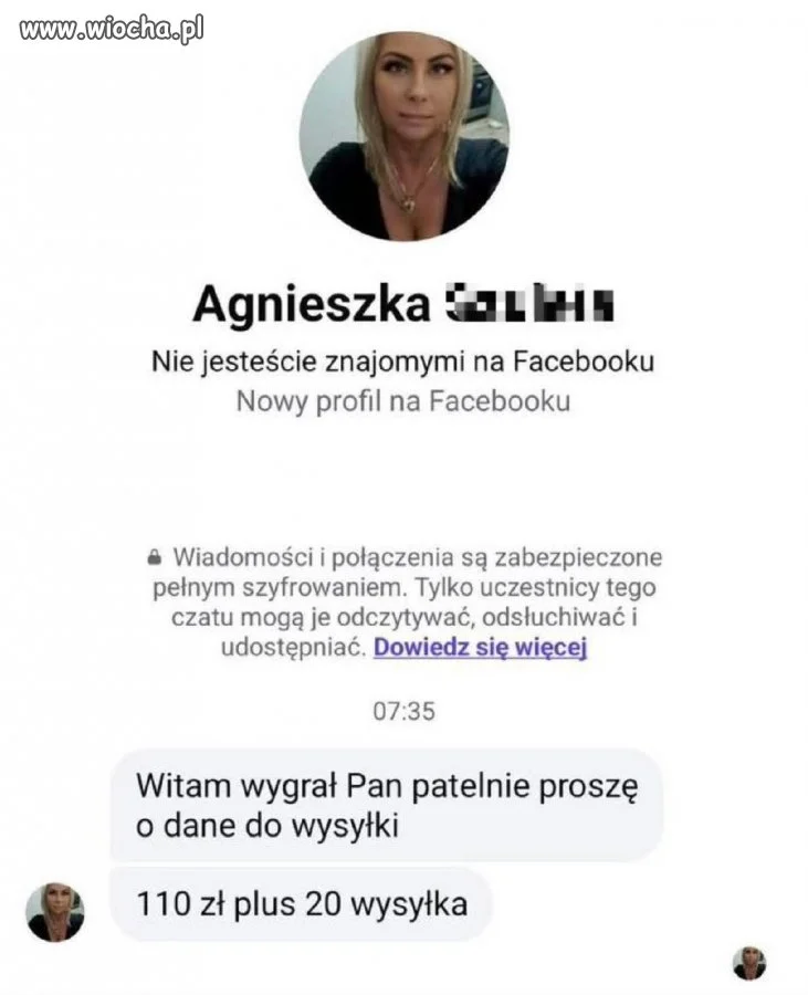 Witam wygrał Pan patelnie