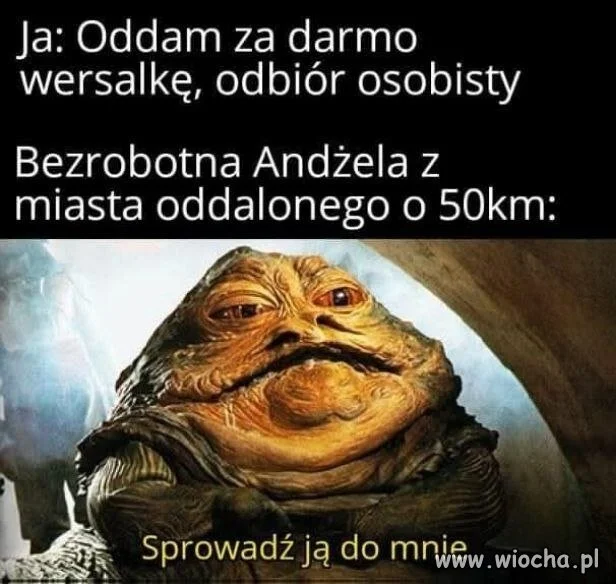 Wersalka za darmo, ale z przesyłką!