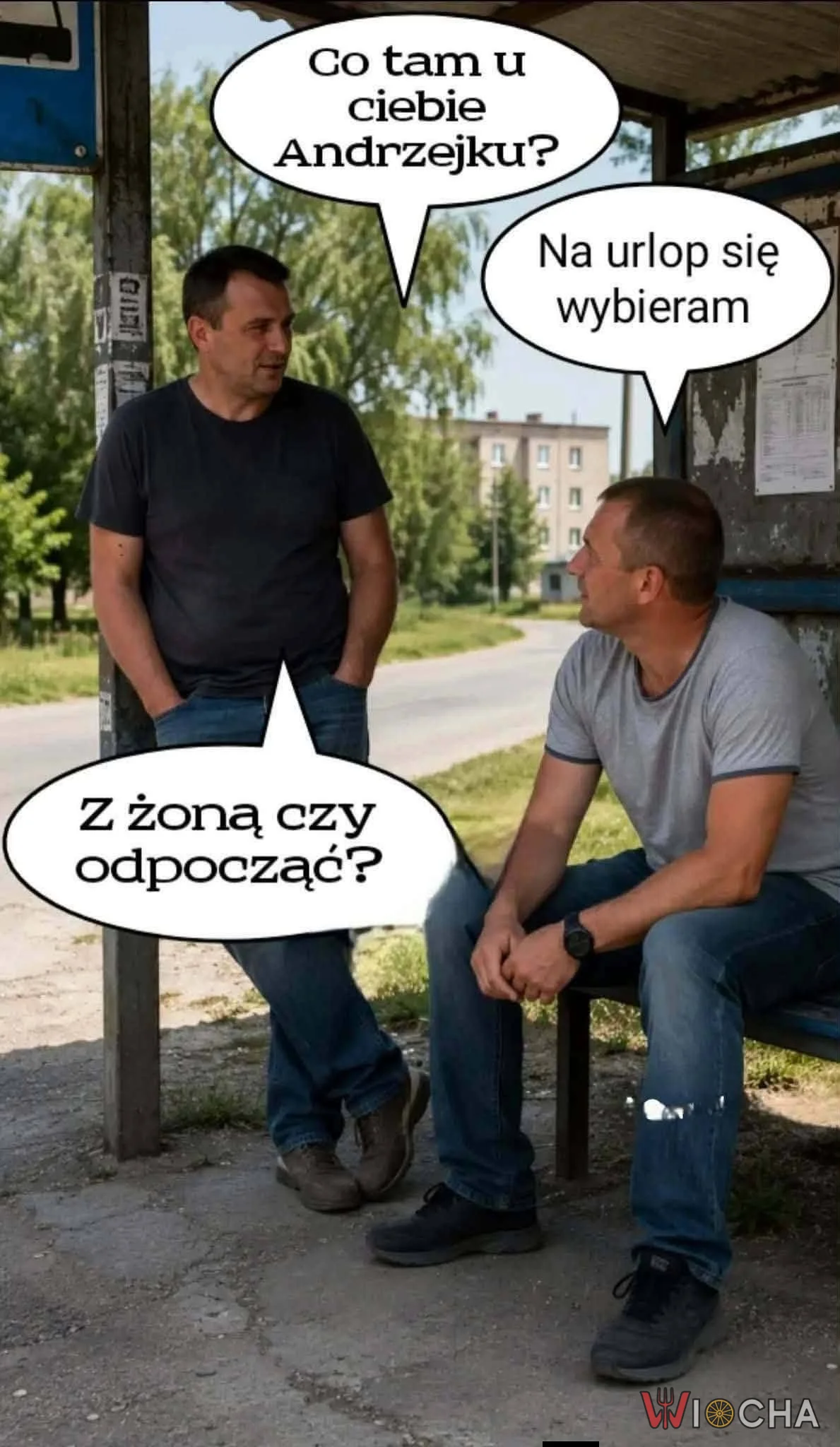 Z żoną czy odpocząć?