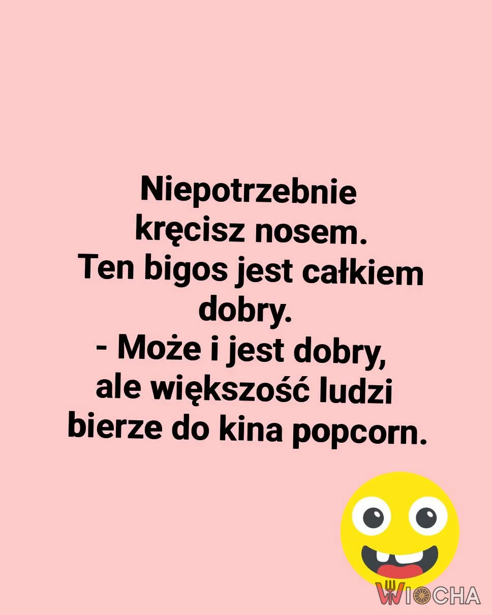 Bigos na sali kinowej