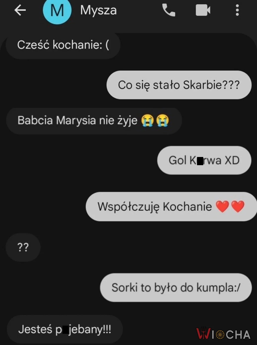 To było do kumpla