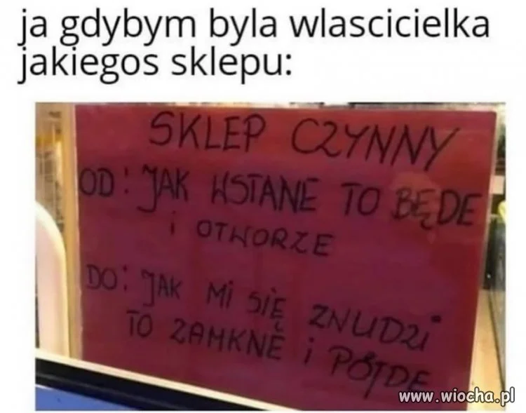 Jak wstanę, to będę