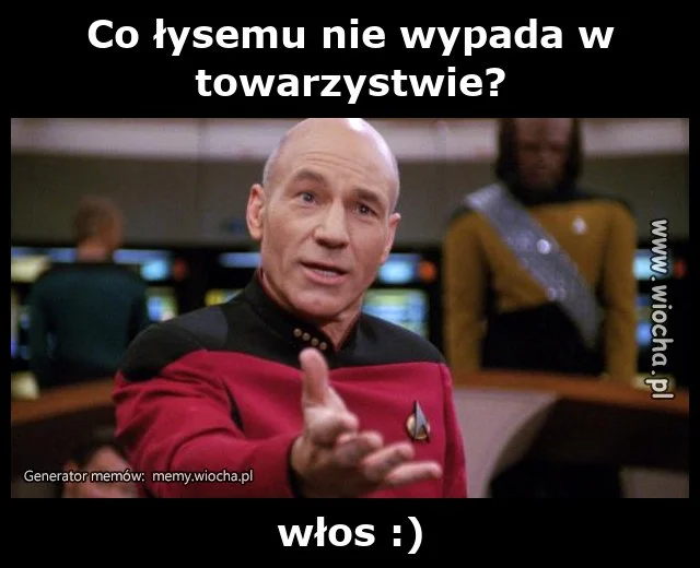 Co łysemu nie wypada w towarzystwie?