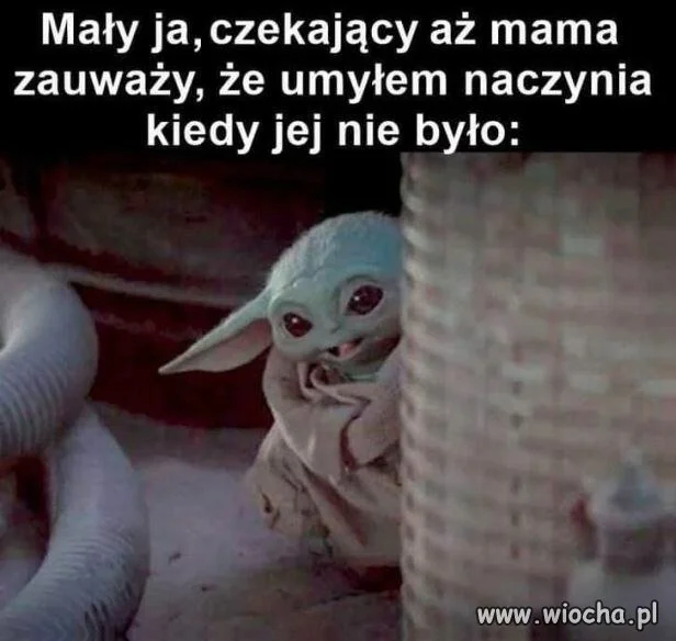 Akurat dzisiaj nie spojrzała na zlew