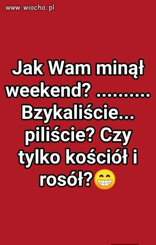 Chwila bez polityki i hejtu. 