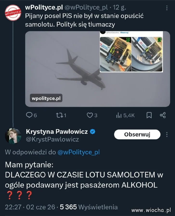 Wina alkoholu i personelu