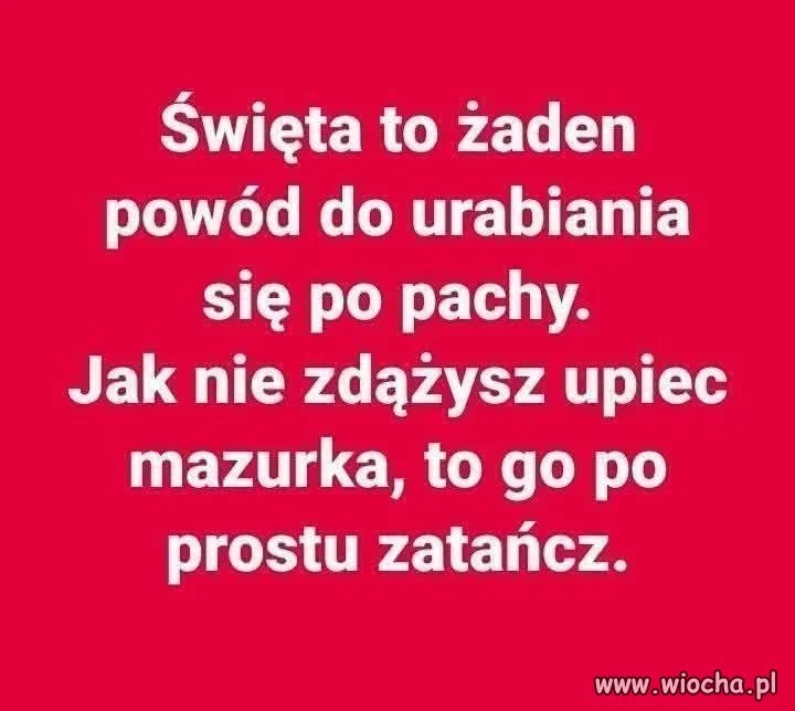 Święta są od odpoczynku