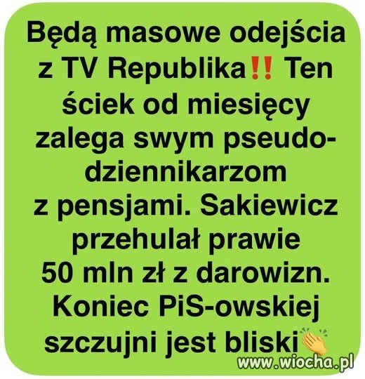 ...będzie PIS-owskie wycie
