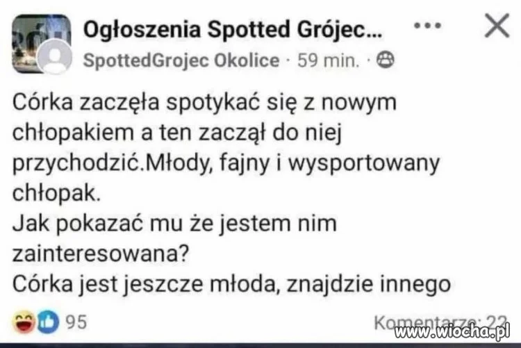 Córka jest jeszcze młoda