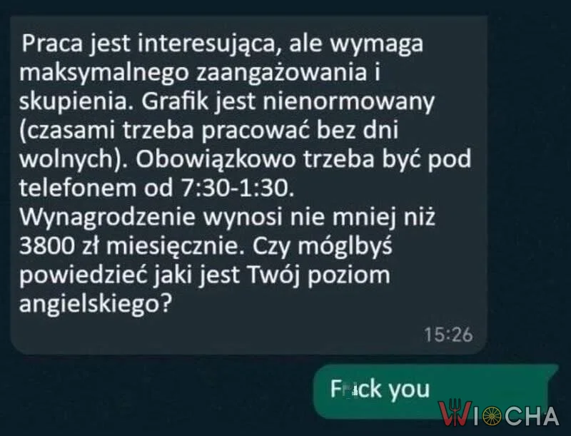 Praca nie jest wymagająca, ale