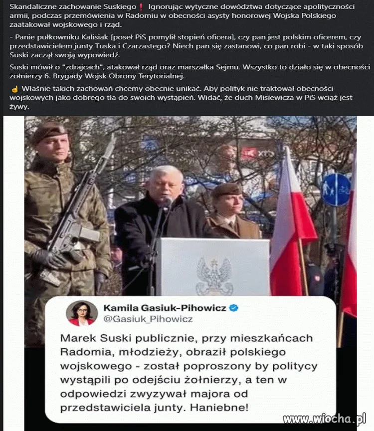 Debil Suski znowu się popisał