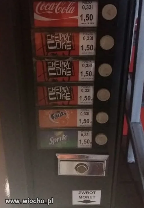 Kto kupował napoje z takich automatów?