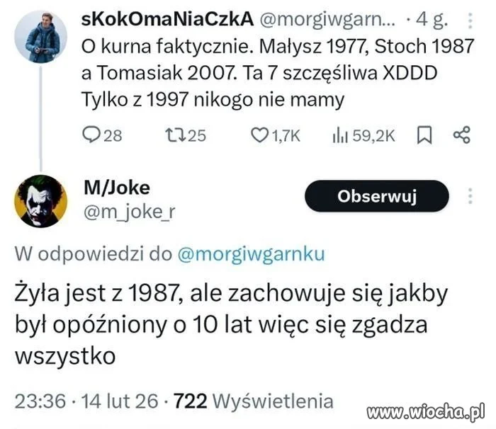Fajnie, fajnie, ale Żyła również ma swoje sukcesy 