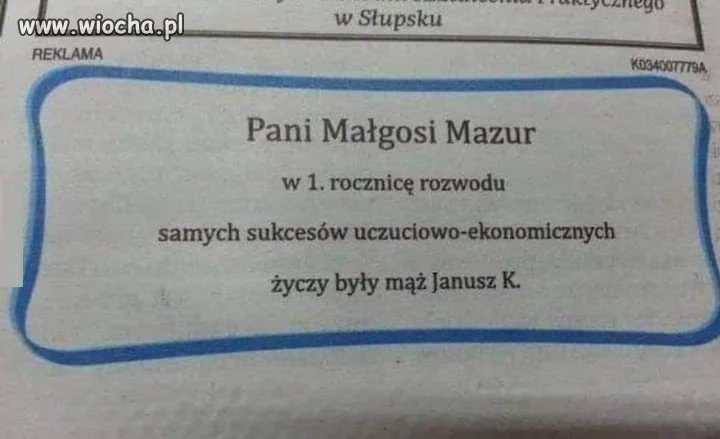 A najważniejsze to mieć dobre relacje ze swoją ex...