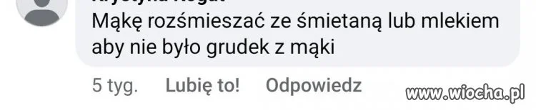 Mąkę rozśmieszać ze śmietaną