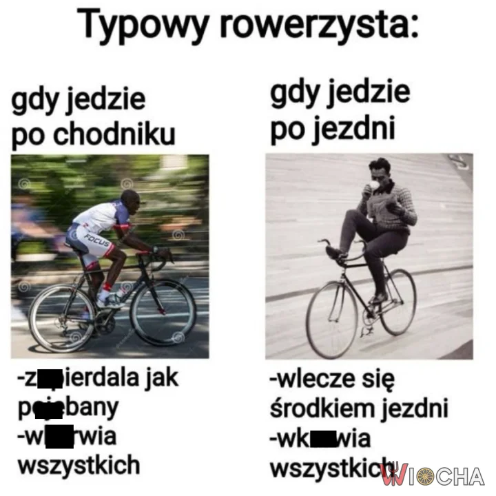 Typowy rowerzysta