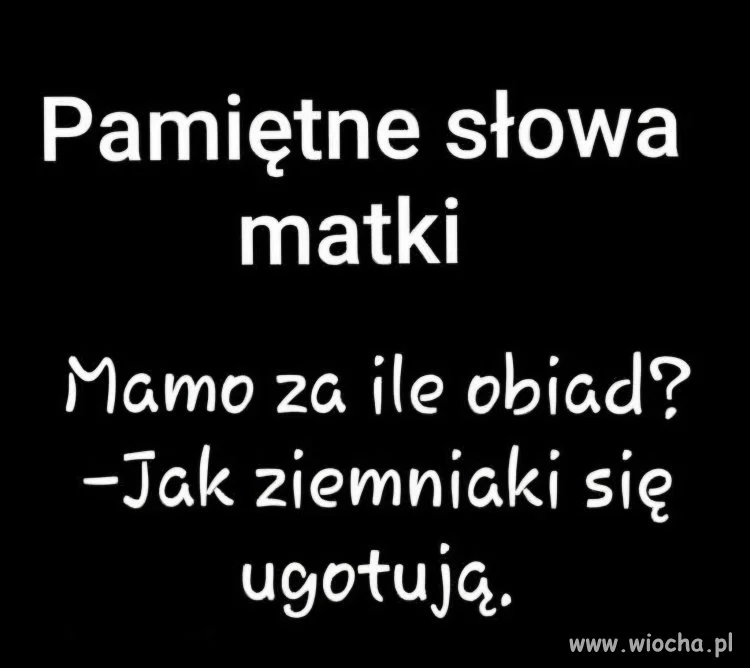Mamo za ile obiad