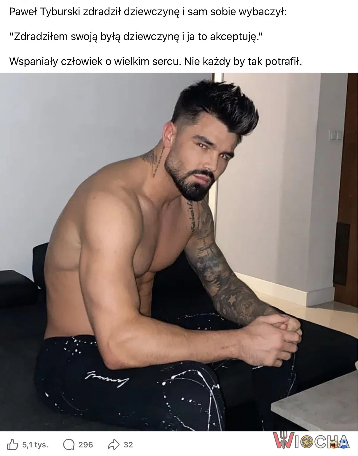 Wybaczył sobie za zdradę