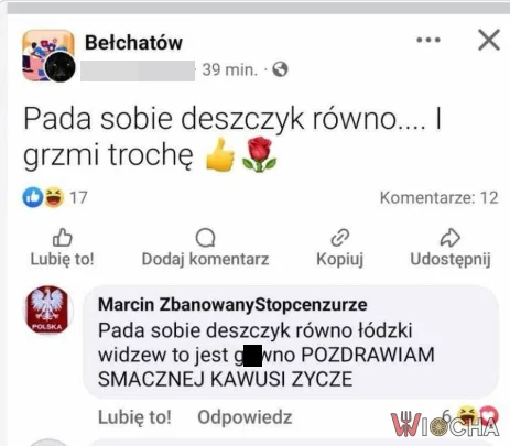 Deszczyk i pozdrowienia