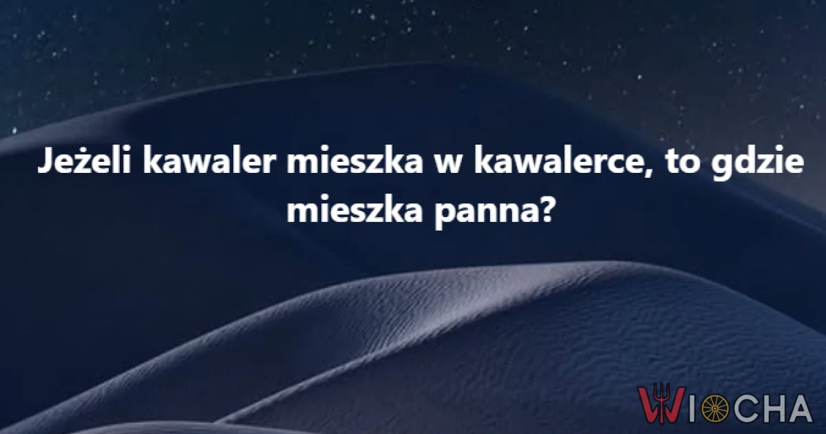 Kwestia mieszkania