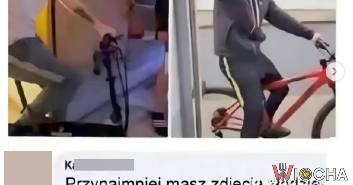 To moje dzieci na tych rowerach
