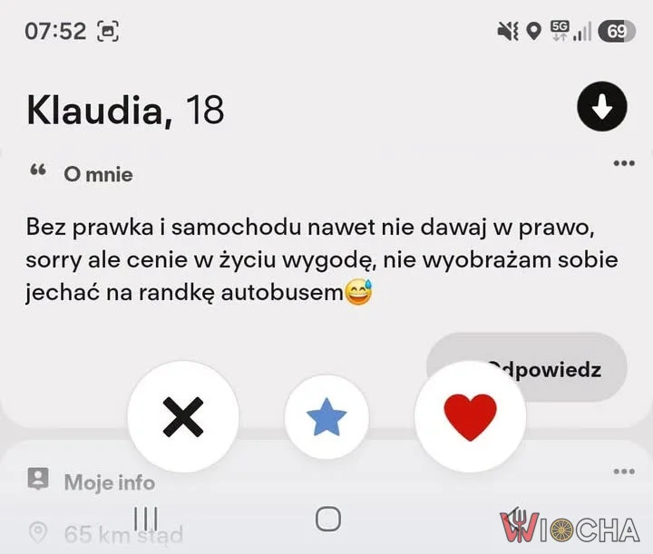 Klaudia ma swoje standardy