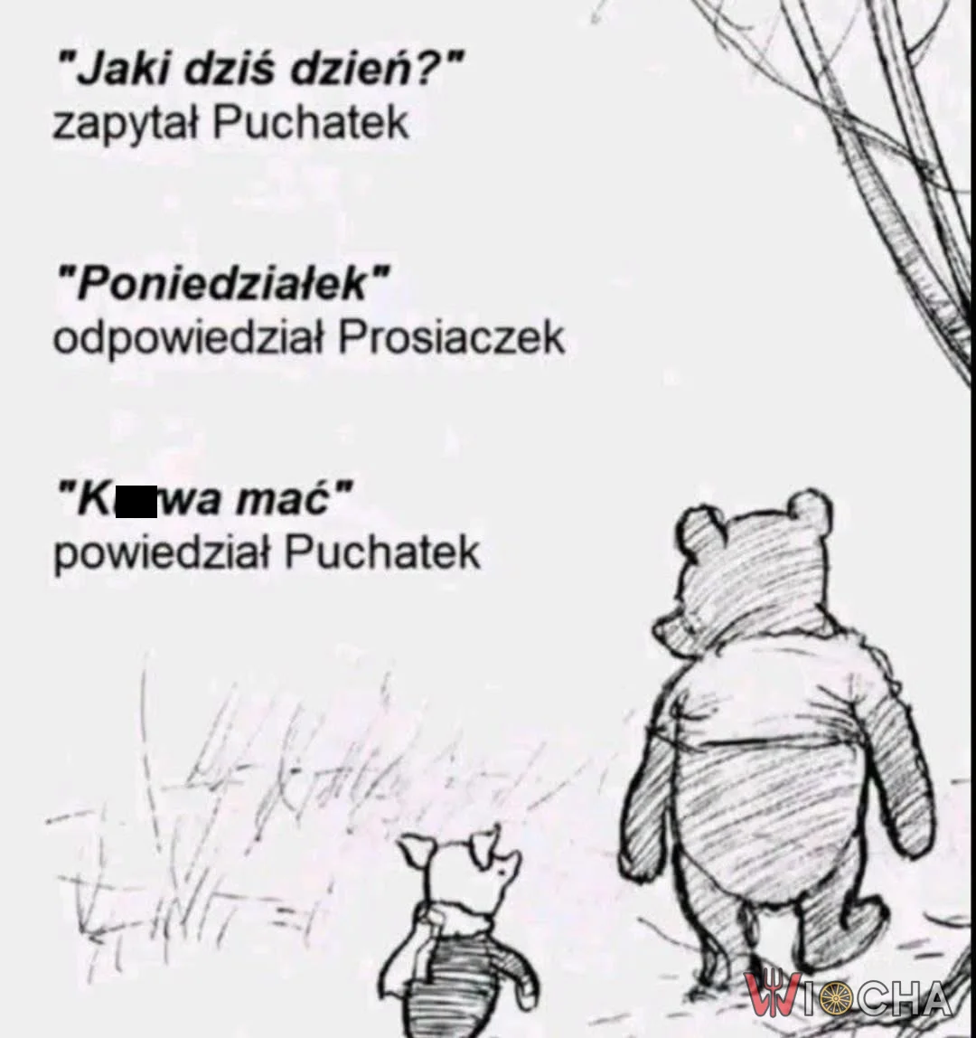 Kiedy poniedziałek boli nawet Kubusia Puchatka