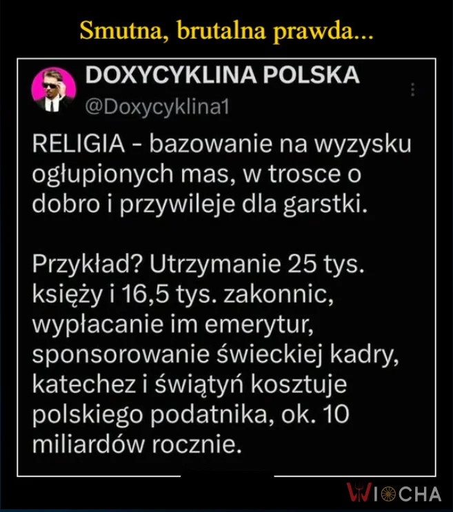 Problemem podstawowym, fundamentalnym jest religia w ogóle.