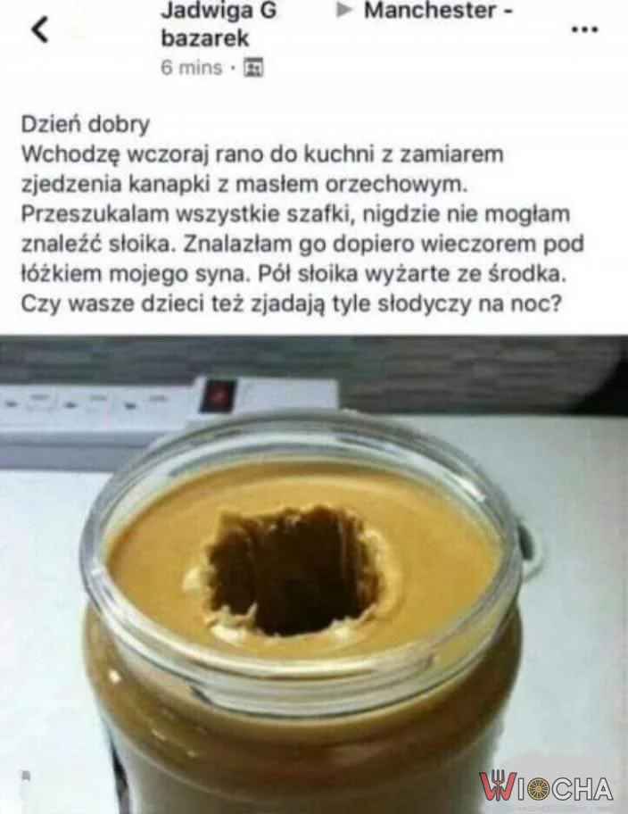 Masło orzechowe z dziurą w środku